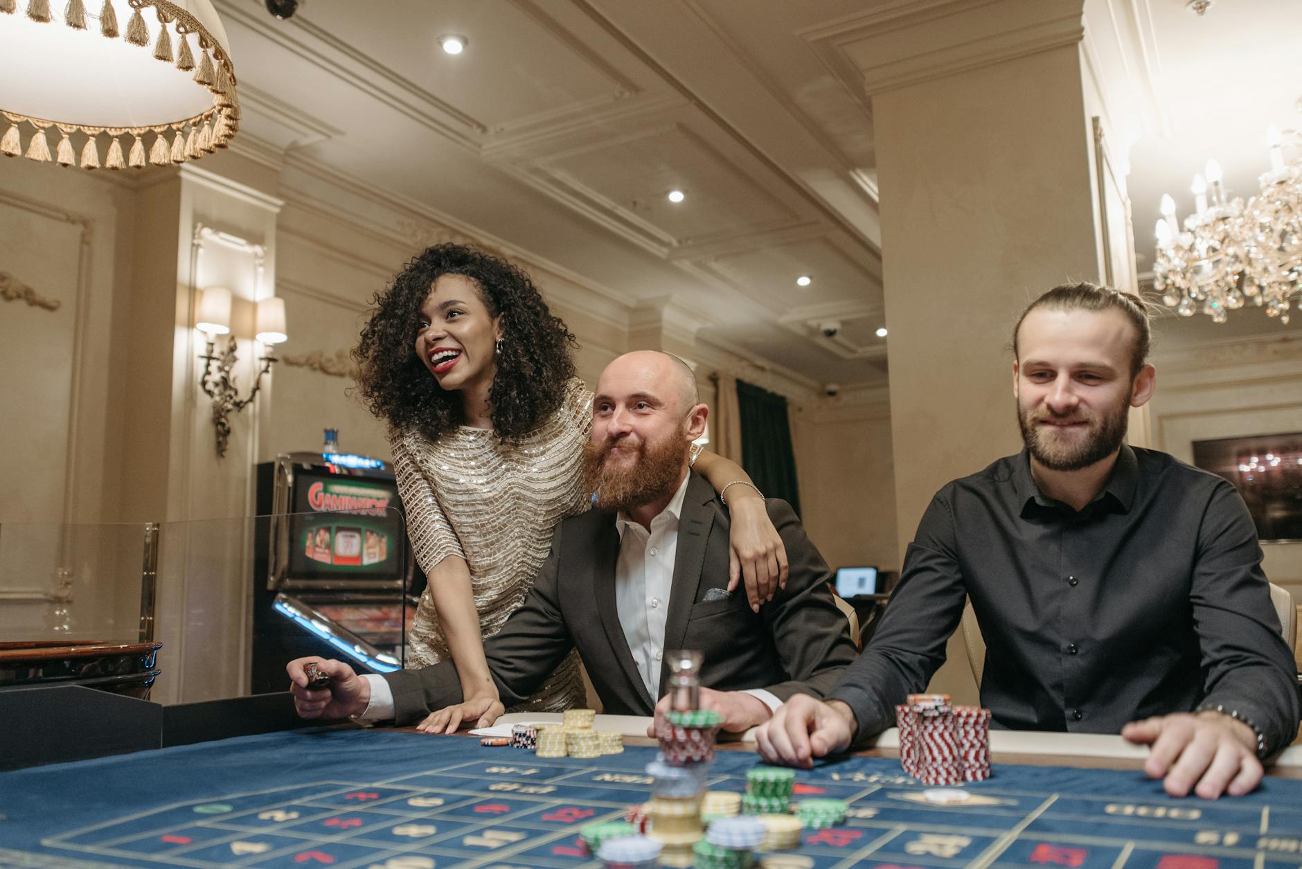modern slot games on stock photo