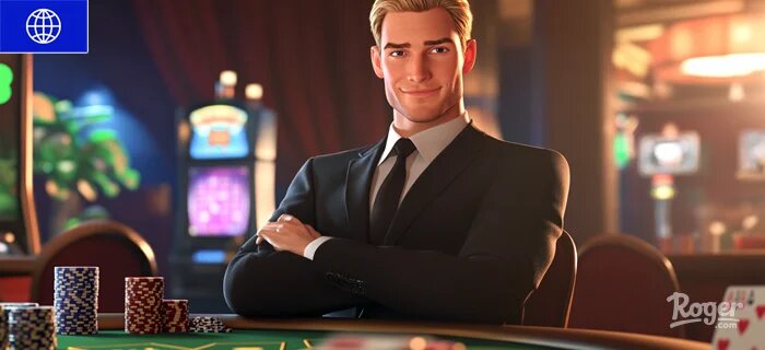 gaming scene with slot machines